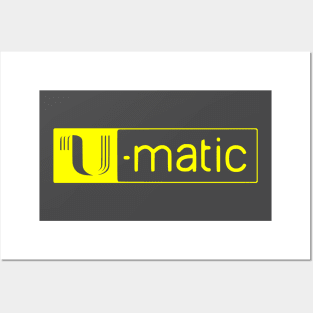 3/4" U-matic Yellow logo Umatic Posters and Art